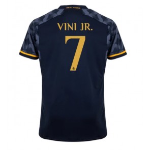 Lacne Muži Futbalové dres Real Madrid Vinicius Junior #7 2023-24 Krátky Rukáv - Preč